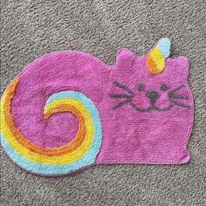 Colorful Cat-Shaped small rug